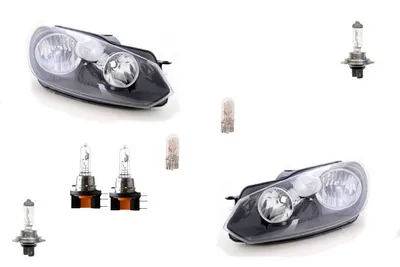 Produktbild von Johns, Scheinwerfer Halogen passend für VW Golf 6 5KI ab 2008- Leuchtmittel Set Li. Re. 5K1941005L 5K1941005E 5K1941005H 5K1941005J 5K1941005Q 5K19410