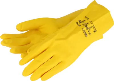Produktbild von 1Paar Chemikalienschutzhandschuhe - Gelb, Größe: XL
