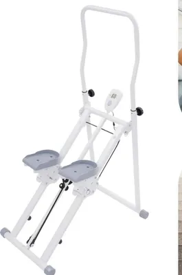 Produktbild von Kompakter klappbarer Klettertrainer - Vertikaler Stepper - LCD‑Display - 3 Griffhöhen - Max. 150 kg - Maße 53×85×126,5 cm - Schwarz
