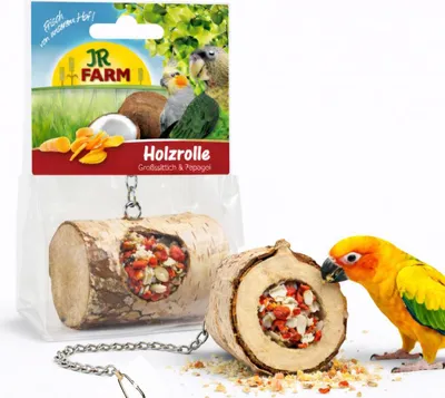 Zdjęcie produktu dla JR FARM Kokosowo-marchewkowy Roller dla wszystkich papug 150g