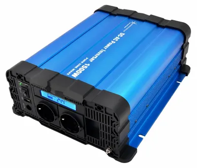Produktbild von Spannungswandler 24 V, 1500 W, reine Sinuswelle - mit 2 Steckdosen