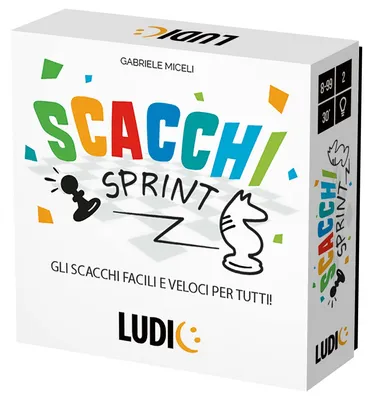 Zdjęcie produktu dla Ludic Schach Sprint: Szachy – prosta i szybka wersja dla każdego. Gra planszowa dla rodziny, dla 2 graczy. Wyprodukowano we Włoszech