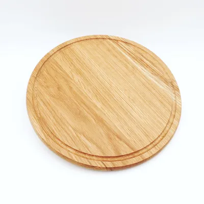 Runde Eichenholz-Snackplatte Ø 25 cm, 1 Stück