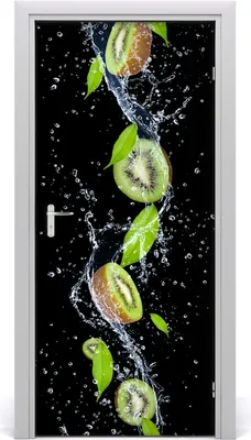 Produktbild von Tulup Türaufkleber 95x205 cm Dekorative Aufkleber Selbstklebend Wasserdichte Tapete Abnehmbar Schlafzimmer Wohnzimmer Wohnkultur - Kiwi