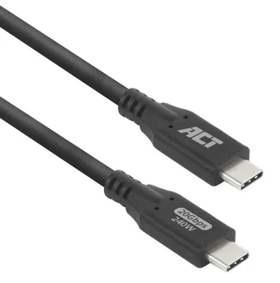 Obrázok produktu pre ACT AC7422, 2 m, USB C, USB C, USB4 Gen 2x2, 20 Gbit/s, Čierna