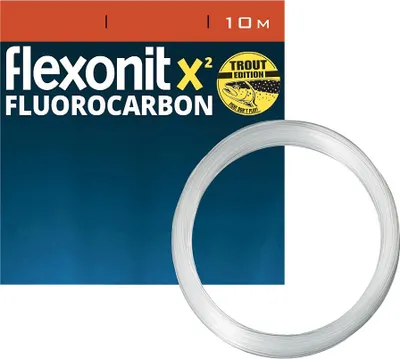 Produktbild von flexonit X² Fluoro Trout 0,14mm 10m 1,9kg Vorfachmaterial