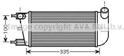 Produktbild von PRASCO FTA4352 Ladeluftkühler LLK für FIAT 500 (312) Turbo Intercooler