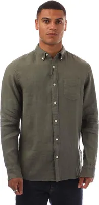 Produktbild von Gant - Hemd für Herren,Stückgefärbt LeinenRegulär GT7658 (3XL) (Grün)