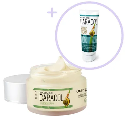Produktbild von Orange Care – Baba De Caracol Gesichtscreme 50 ml und Handcreme 100 ml
