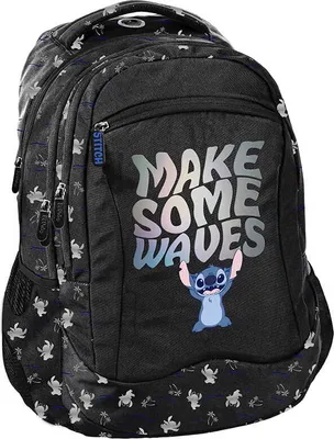 Produktbild von PASO Jugend-Schulrucksack für Mädchen Disney Stitch Schwarz