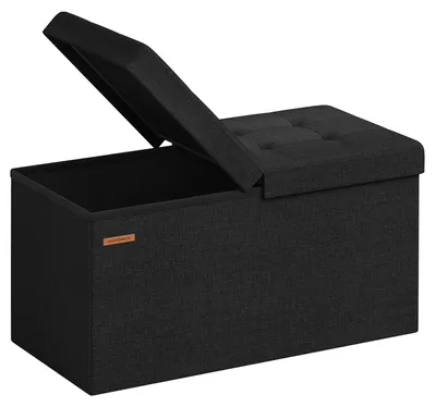 Productafbeelding van SONGMICS Zitbank met opbergruimte, inklapbare opbergkist, 38 x 76 x 38 cm