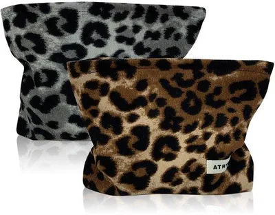Produktbild von Kleine Damen-Toilettasche Leopard Muster mit Reißverschluss