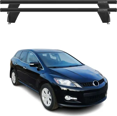 Produktbild von Menabo Dachträger Grundtäger für Mazda CX-7 2006-2012 75kg Alu Schwarz 2 tlg