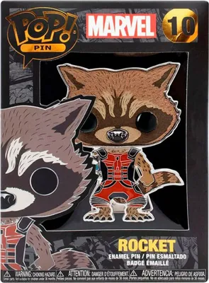 Produktbild von FUNKO POP PIN MARVEL Rocket 10