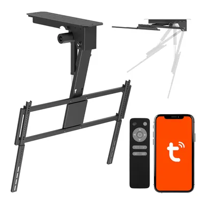 Produktbild von Maclean elektrische TV-Halterung Deckenmontage Tuya-kompatibel max. VESA 800x400 für Fernseher von 43 bis 86" max. 55 kg MC-176 T
