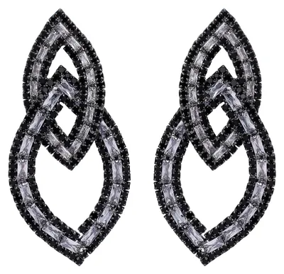 Image de AVANT-GARDE PARIS Boucles d'oreilles pendantes Diva entrelacées