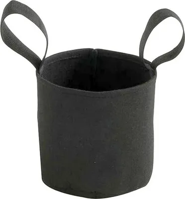 Produktbild von Filz Pflanztasche Ø 15cm Pflanzgefäß Pflanzbeutel Pflanzkübel Pflanzsack schwarz