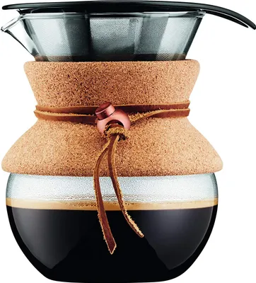 Produktbild von Bodum 11592 Pour Over 0,5l Kork Kaffeebereiter 3,8 x 11,5 x 15,4 cm 11592-109