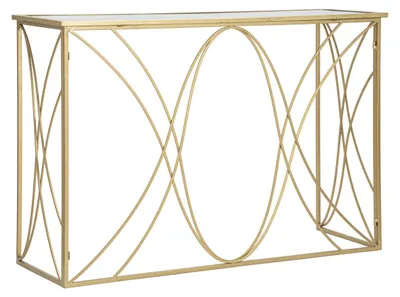 Immagine prodotto di Consolle Exy in ferro, MDF e specchio – 120 x 40 x H 80 cm