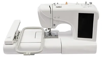 Produktbild von Automatische Stickmaschine - Mini-Nähmaschine - Kettenstich - 17,8-cm-LCD-Bildschirm - Stickbereich 100 x 235 mm - 96 Muster - 162 Stiche - USB