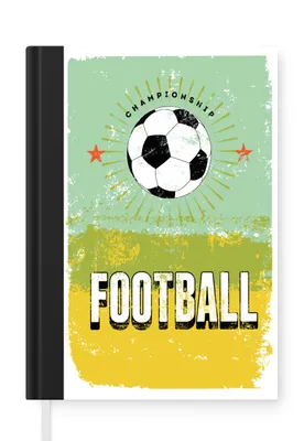 Obrázek produktu pro MuchoWow Zápisník Diář Rozpočet A5 Citáty - Vintage - Fotbal - Mistrovství - Sport - Fotbal
