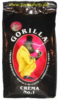 Produktbild von Joerges Gorilla Crema No 1 Espresso Kaffeebohnen 1kg