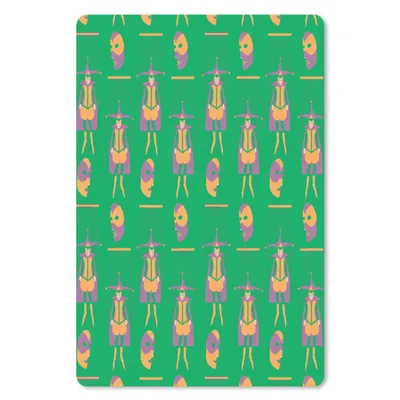 Produktbild von MuchoWow® Mauspad Mousepad Maske - Karneval - Witzbold 40x60 cm - Mousepads - Maus Mat - Pad - Mausunterlage - Schreibtisch Accesoire