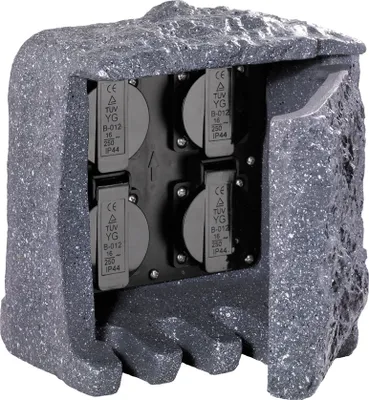 Produktbild von TRIO Steckdosensäule Kst gr 4Steckd 200x190x200mm