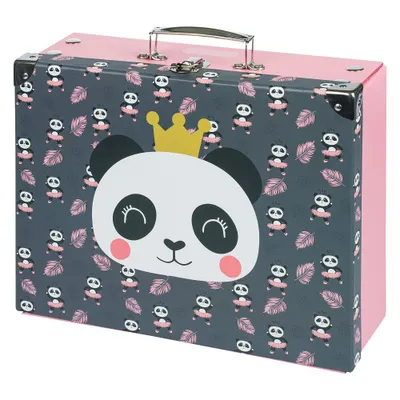 Obrázek produktu pro BAAGL Skládací školní kufřík Panda s kováním