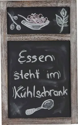 Produktbild von Werbetafel HWC-C51, Wandtafel Kreidetafel, 55x34x2cm, Holz Shabby-Look Vintage  braun