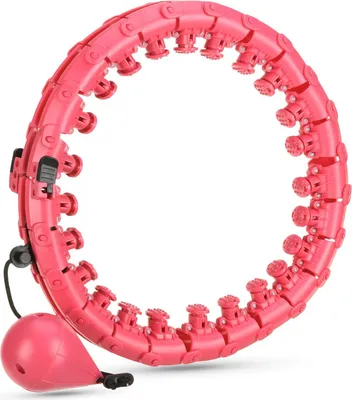 Obrázek produktu pro Gymtek® Hula Hoop nastavitelná pneumatika se závažím - pro dospělé a děti - pro hubnutí a zeštíhlení břicha - fitness, pilates, gymnastika, domácí posilovna
