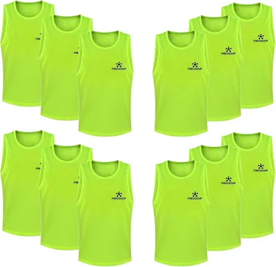 Image de Gilet d'entraînement de football pour enfants et adultes XL en vert