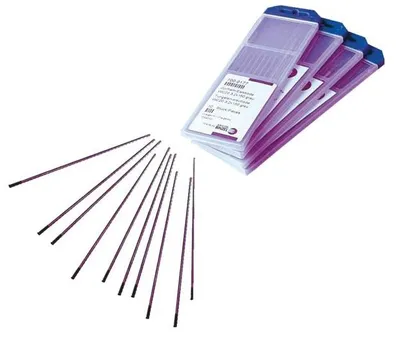 Image de 10 électrodes tungstène LANTHANE 1,5 % diamètre 1,6 x 150  mm - ABICOR BINZEL - 700.0931