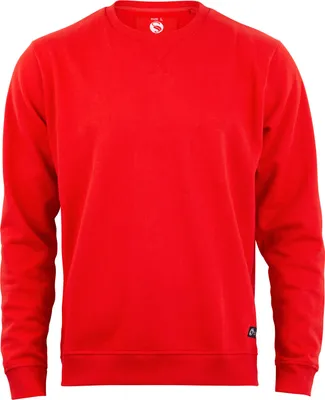 Produktbild von Stark Soul®  Sweatshirt, Rundhals-Sweater – Pullover, Uni, Innen angeraut, Farbe: Rot, Gr: M