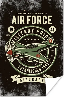 Produktbild von MuchoWow® Poster Mancave - Flugzeug - Retro - Zitat 120x180 cm - Kunstposter