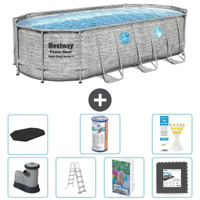 Produktbild von Bestway Power Steel Oval - 549x274x122 cm - 8-teilig  S563