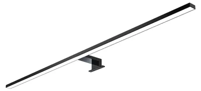 LED-Badspiegellampe 80 cm, schwarz, warmweiß, 15 W, 1574 lm, IP44