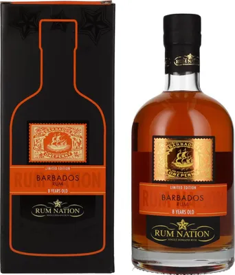 Produktbild von Rum Nation Barbados 8 Years + Box 700ml 40% Vol.