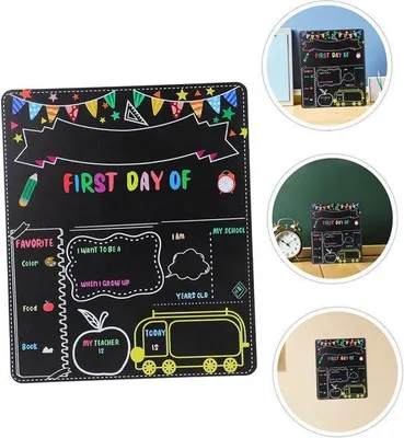 Produktbild von 2er-Pack doppelseitige Whiteboard-Accessoires, schwarz, für Vorschulkinder, ideal für den Start in die Grundschule.