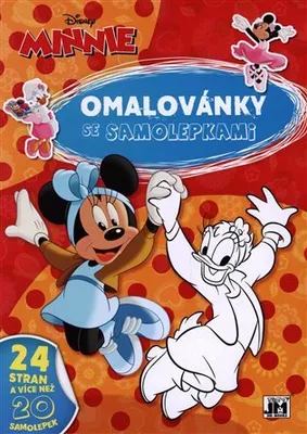 Obrázek produktu pro Omalovánky A4 se samolepkami - Minnie