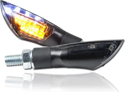 Obrázok produktu pre Univerzálny motocyklový LED indikátor dvojitý s funkciou parkovacieho svetla tónovaný M8 E-schválený