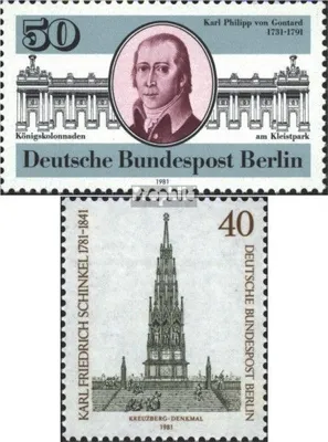 Produktbild von Briefmarken Berlin (West) 1981 Mi 639,640 (kompl.Ausgaben) postfrisch Gontard