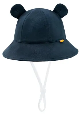 Produktbild von Baby Sonnenhut Mädchen Jungen UV Schutz 50 Bärenohr Marineblau 12-24 Monate