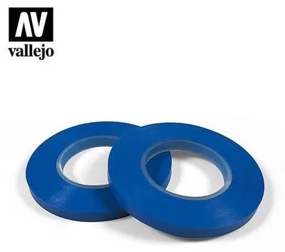 Zdjęcie produktu dla Vallejo T07010, Taśma maskująca malarska, Niebieski, Plastik, Uniwersalne, 18 m, 6 mm