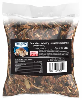Obrázok produktu pre Helcom Sušené hríby, nakrájané, 500 g