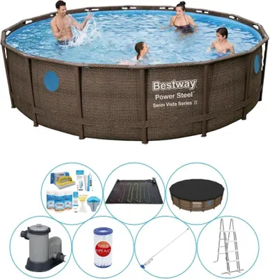 Zdjęcie produktu dla Zestaw basenowy - Bestway Power Steel Swim Vista Rund 488x122 cm