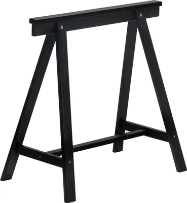 A black sawhorse on a white background.