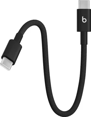 Produktbild von Beats USB-C to USB-C Woven Short Cable (20 cm) - Bolt Black