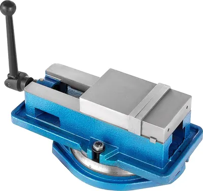 Produktbild von Fräsvise, Gusseisen, Backenbreite: 3,93 Zoll, Backenöffnung: 3,93 Zoll, Höhe: 4,9 Zoll, Spannkraft: 19 kN
