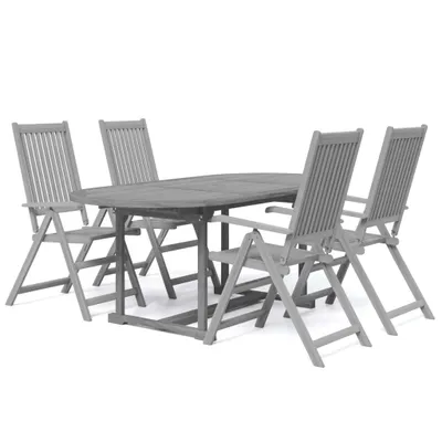 Produktbild von vidaXL 5-tlg. Garten-Essgruppe Massivholz Akazie